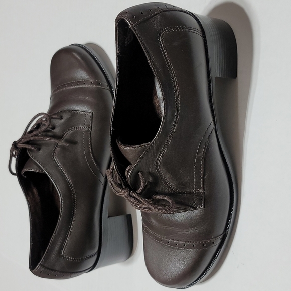 WHITE MOUNTAIN CASUAL CLASSIC DARK ACADEMIA LACE UP BROWN LEATHER LOAFERS 10W - Picture 13 of 13